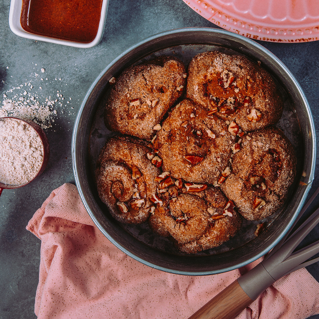 Rollos de canela veganos