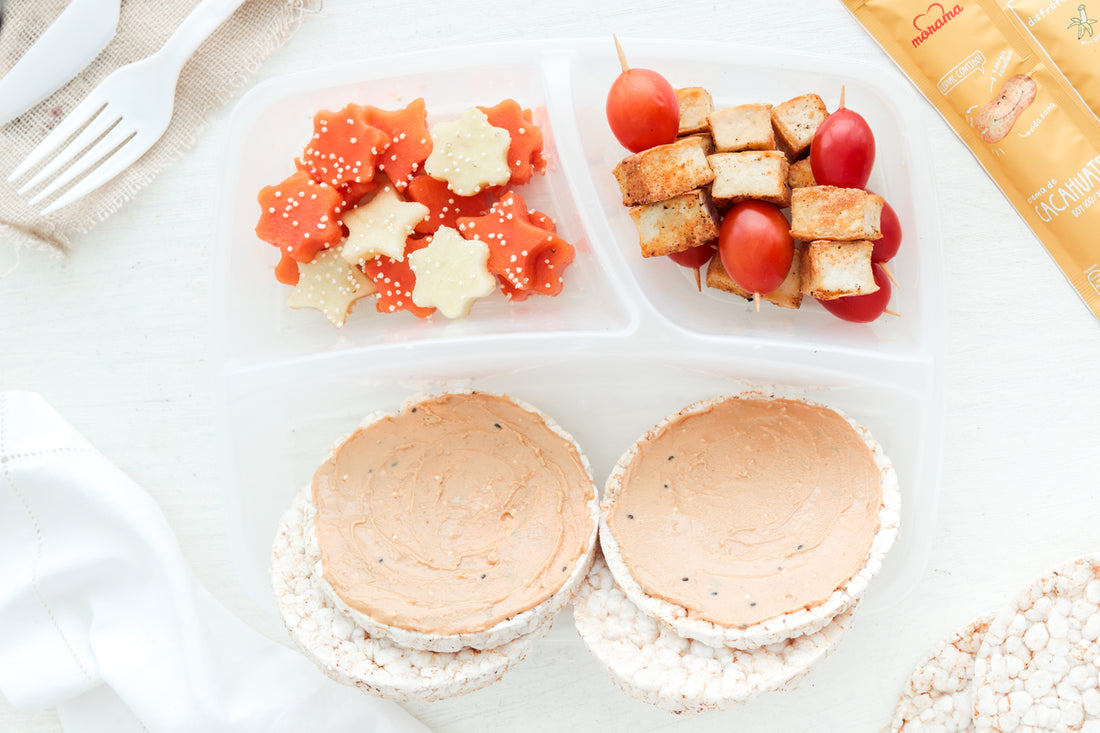 Lunch 2- Rice cakes y tofu