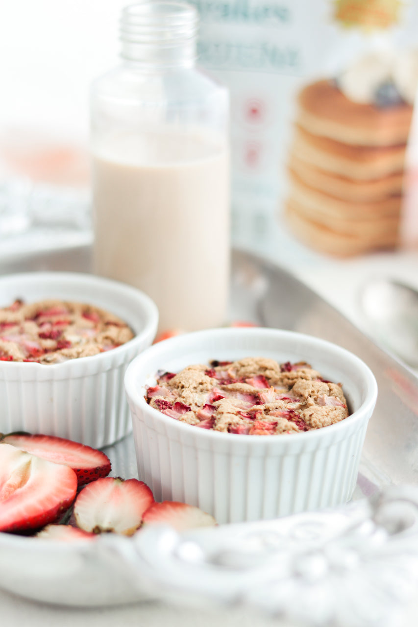 Mugcake Proteico con Fresa