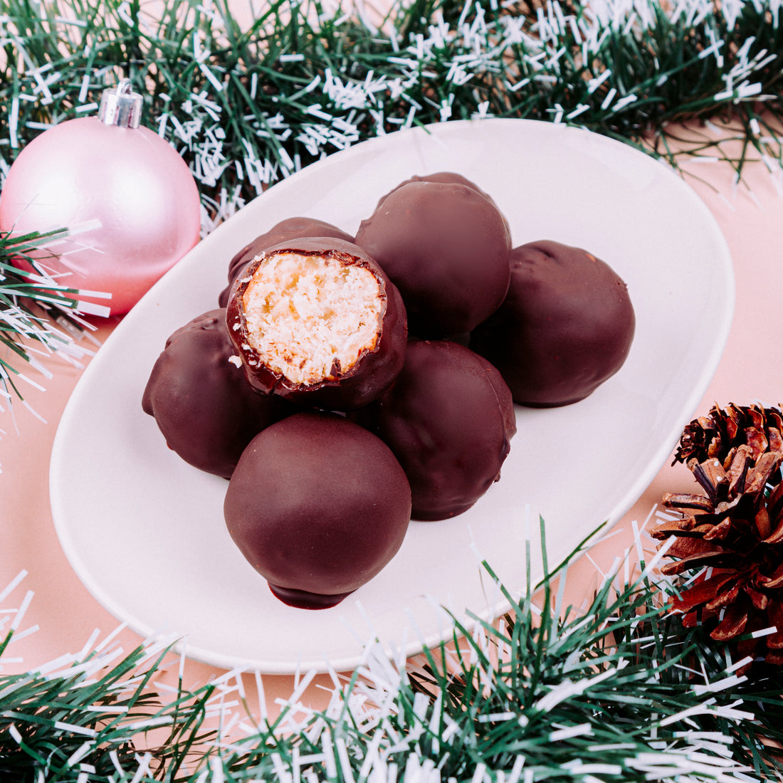 Esferas de chocolate