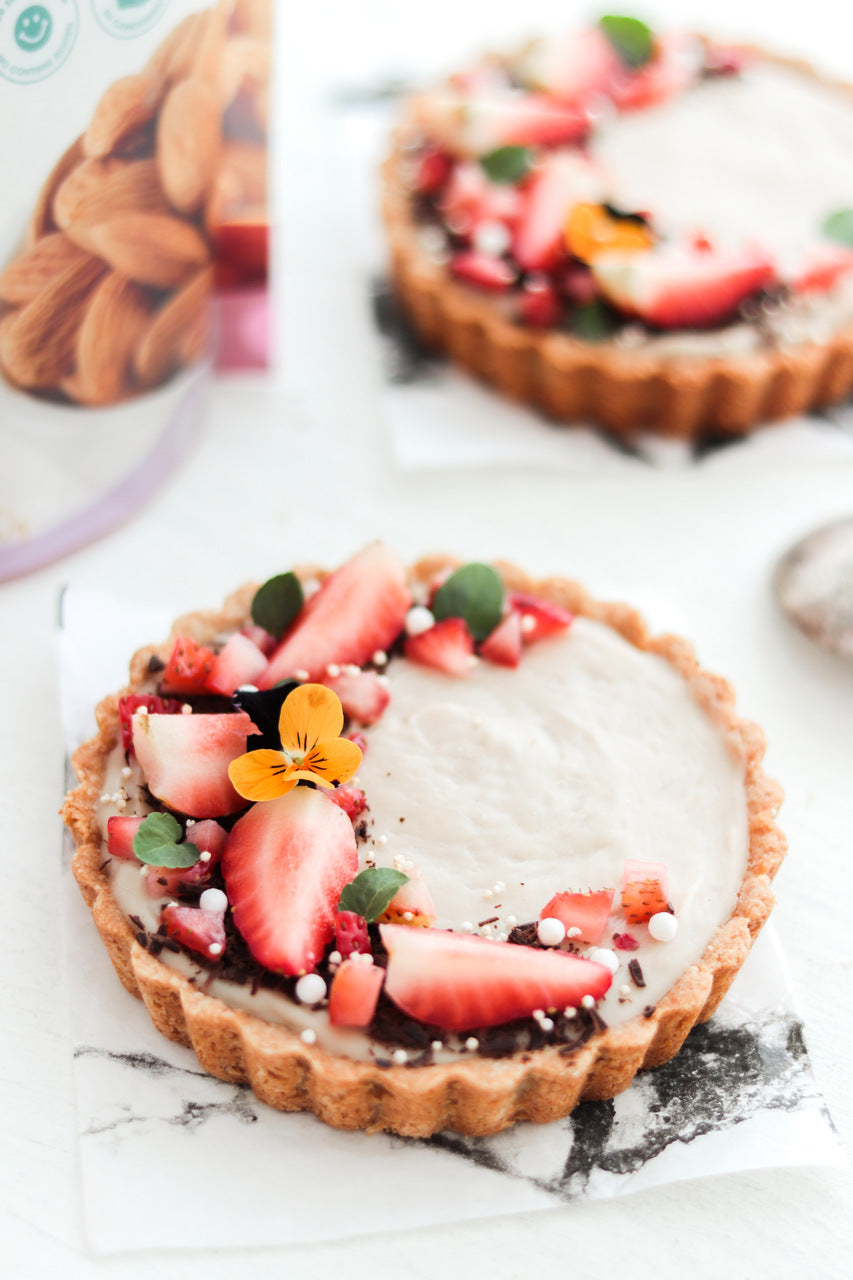 Tartaletas Saludables de Natilla de Vainilla