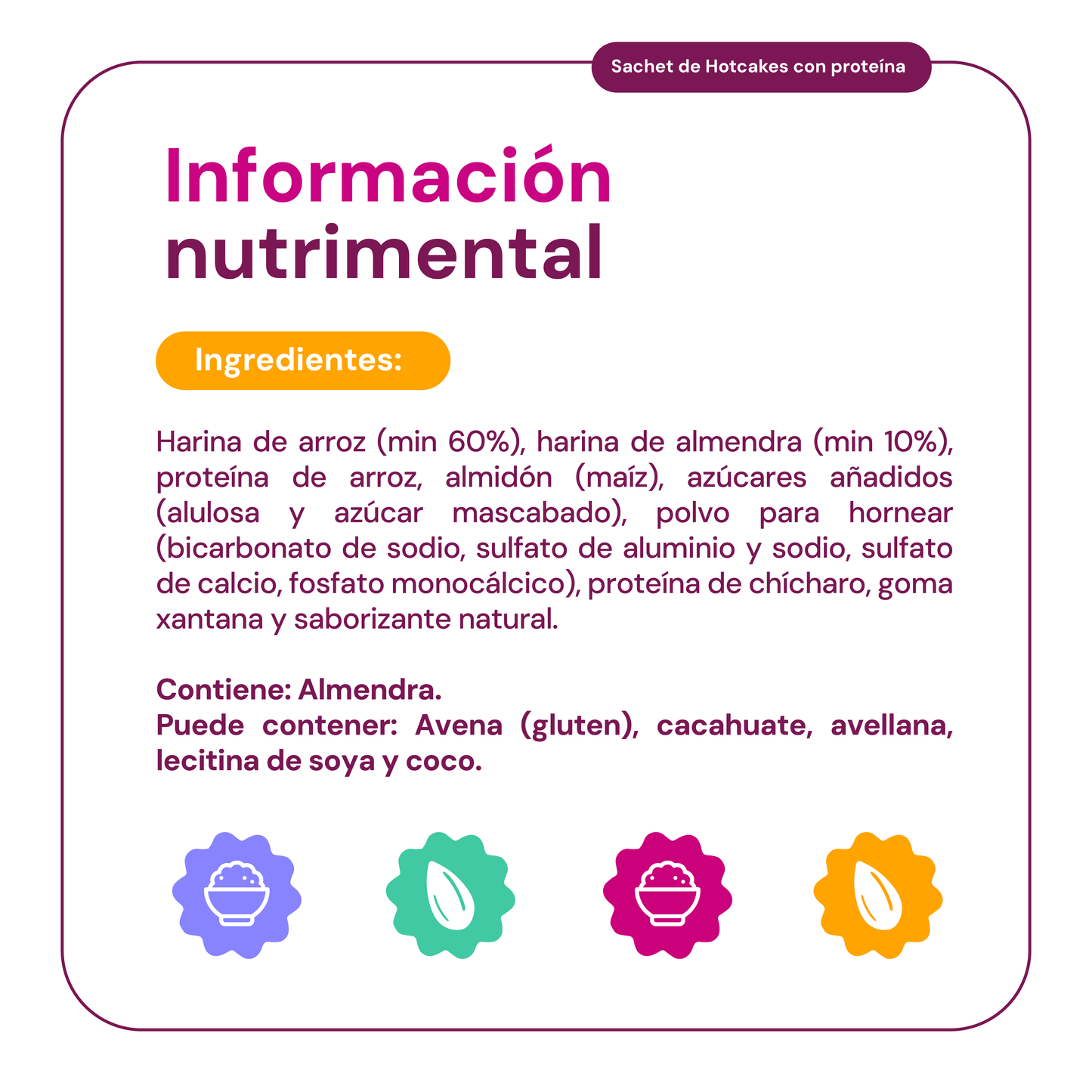 12 Sachets Harina para Hotcakes Proteína