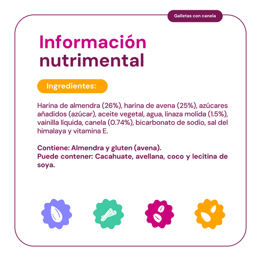 8 Piezas de 6 Pack Galletas Sabor Canela