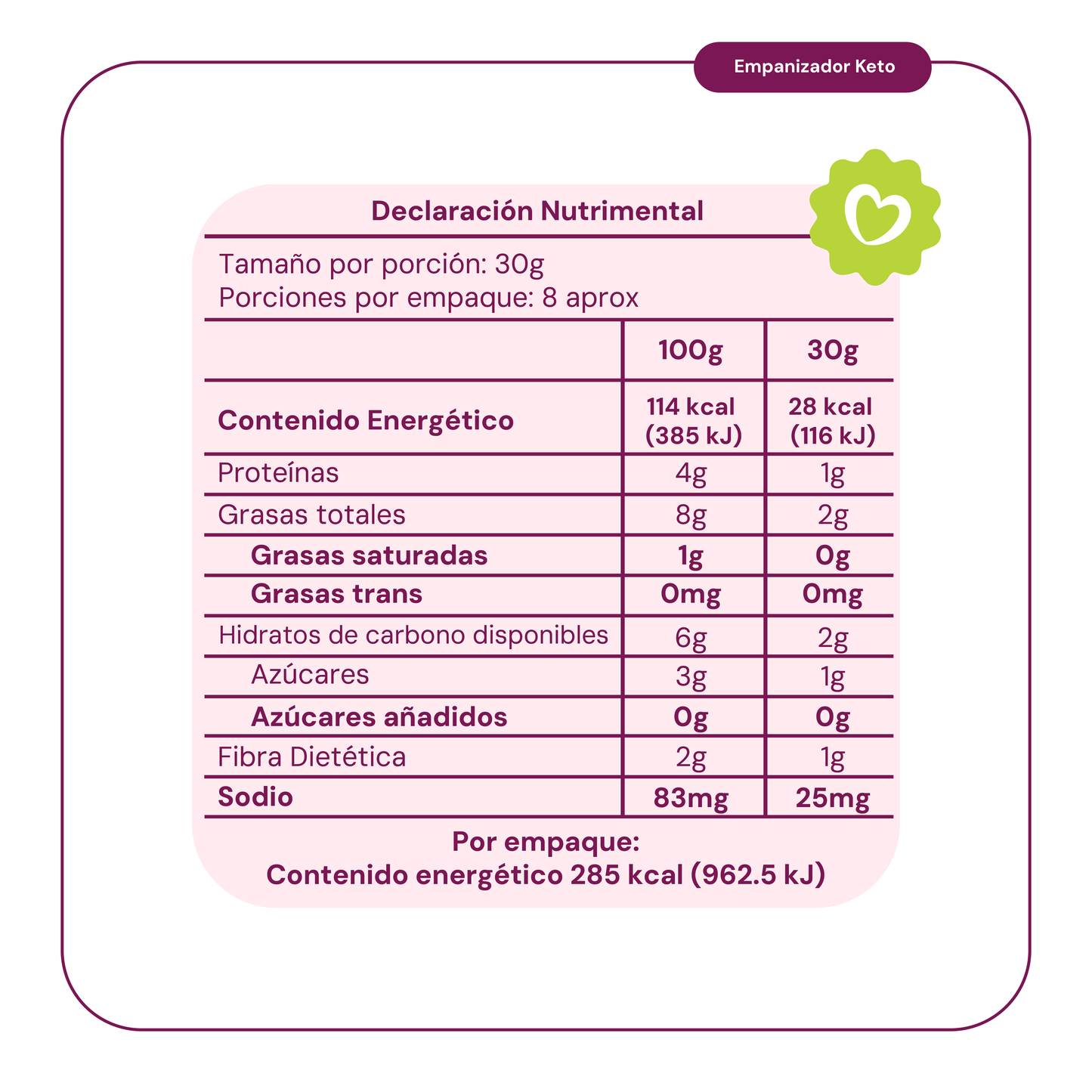 6 Piezas Empanizador Keto