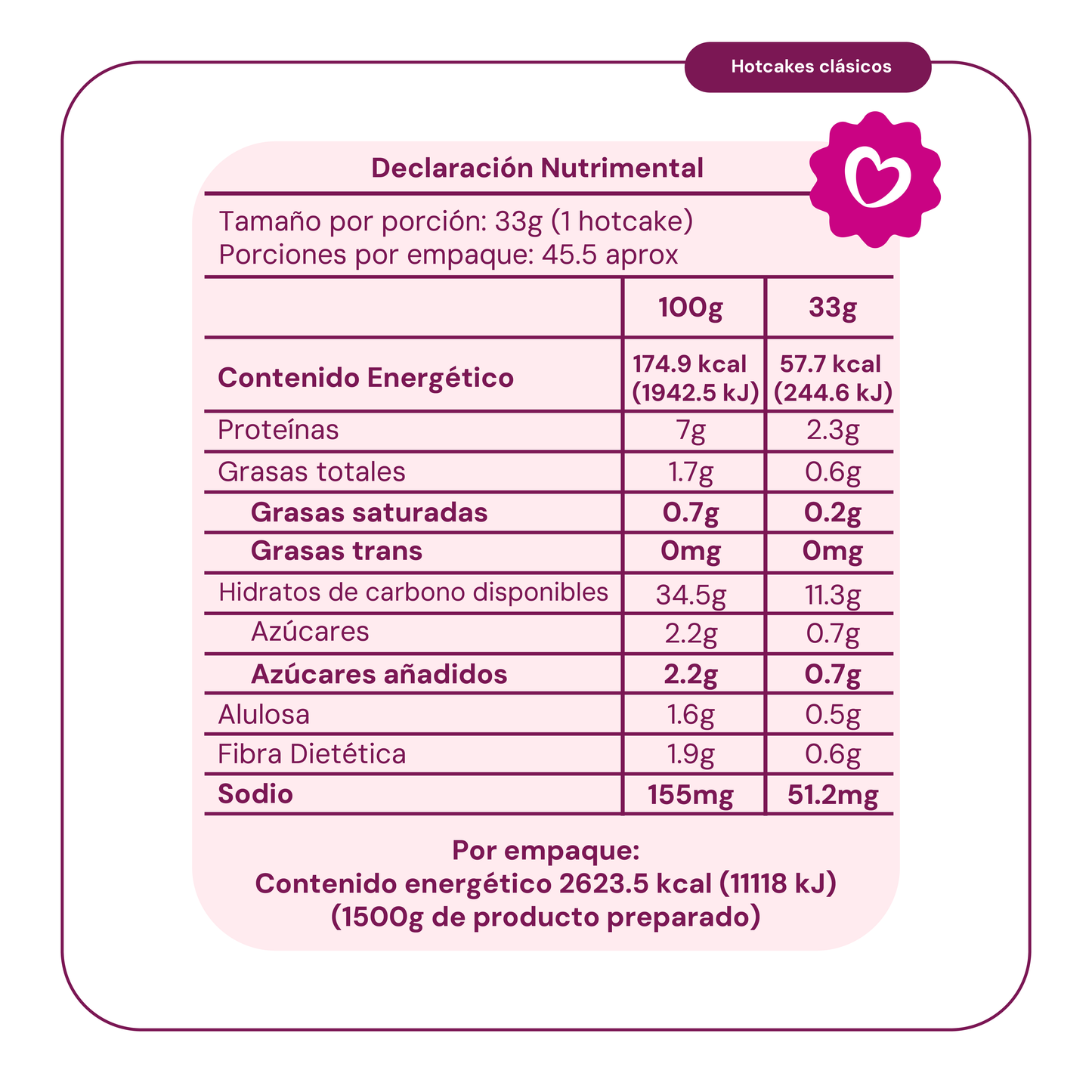 Harina para Hotcakes Clásico