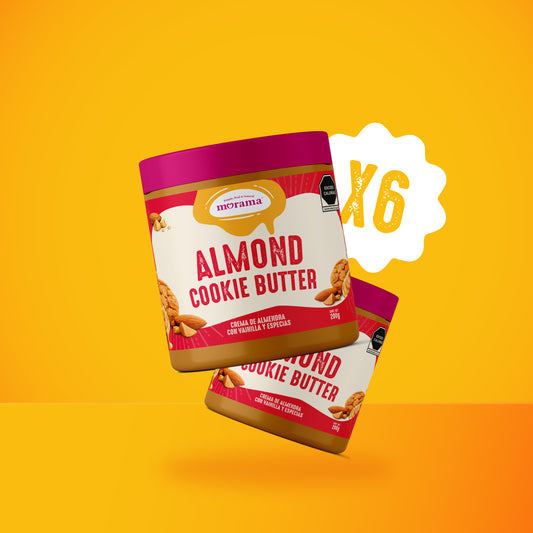 6 Piezas Crema de Almond Cookie Butter