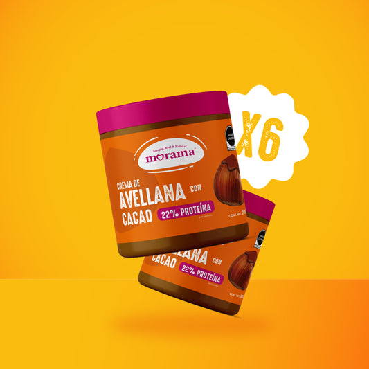 6 Piezas Crema de Avellana con Cacao