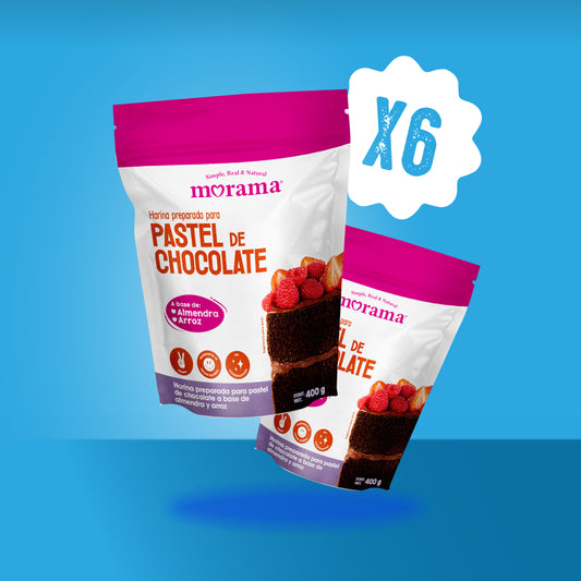 6 Piezas Harina para Pastel Chocolate