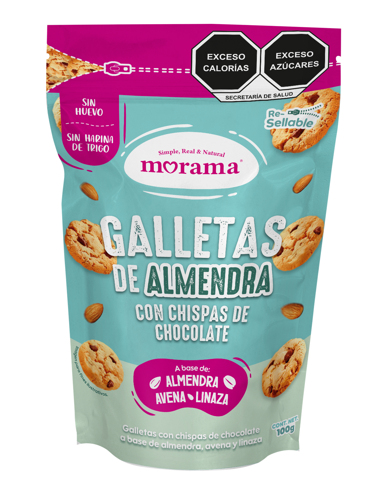 Galletas con chispas de chocolate 100g