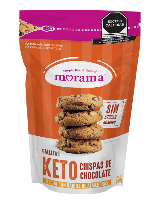 Galletas Keto con chispas de chocolate 100g