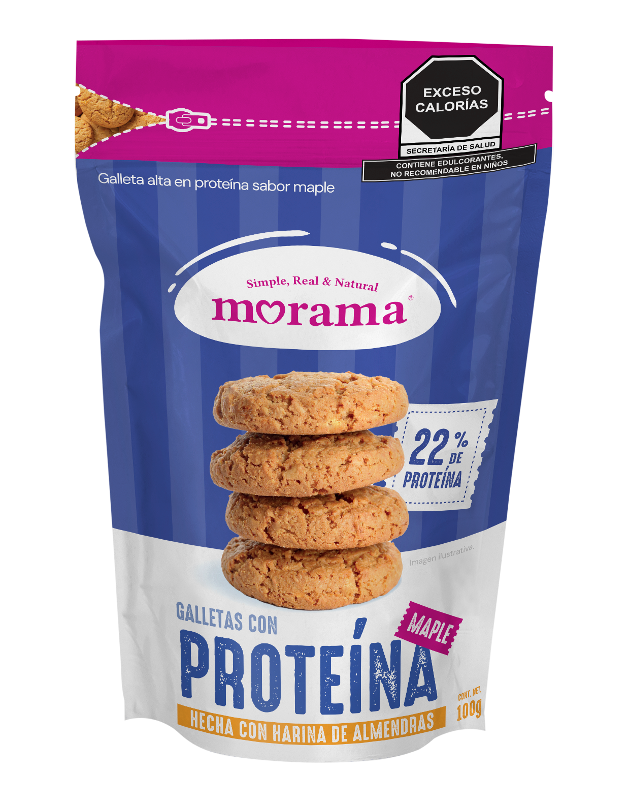 Galletas con Proteína sabor maple 100g