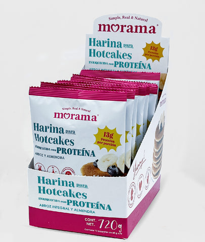 Harina para Hotcakes con Proteína 12 pack de 60 g
